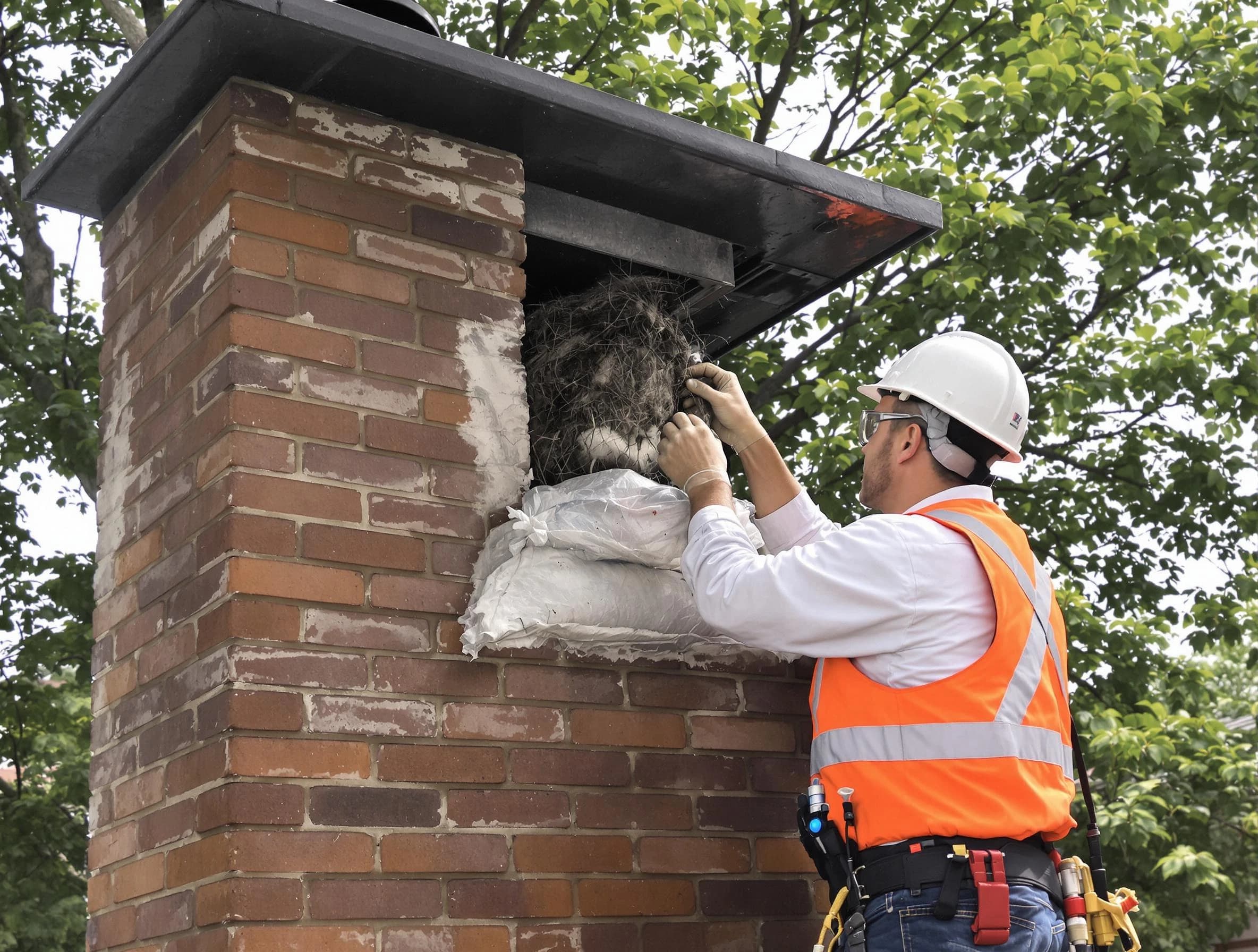 Humane removal of debris and animals by Highland Lakes Chimney Sweep in Highland Lakes, AL