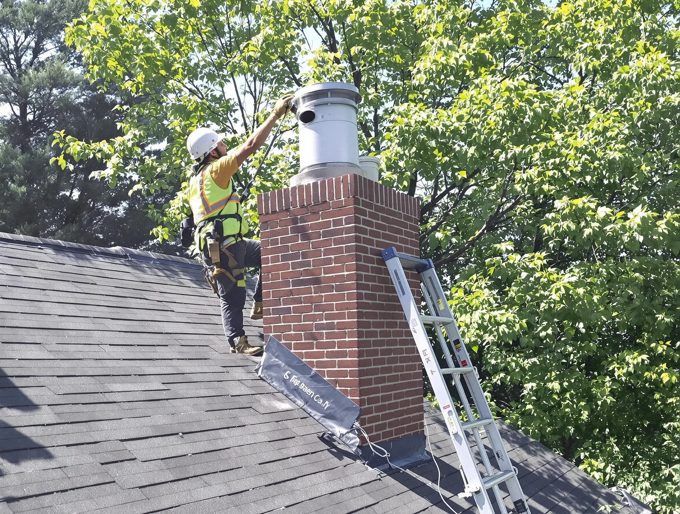 Chimney liner inspection by Highland Lakes Chimney Sweep in Highland Lakes, AL