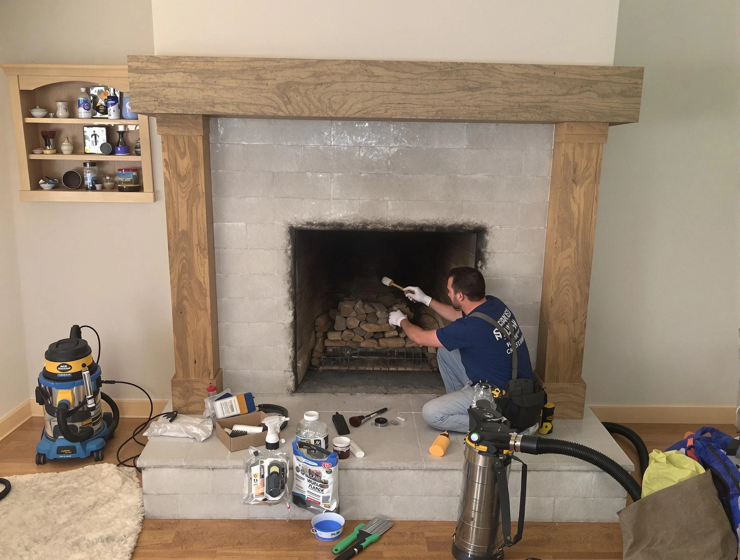 Detailed creosote removal process by Highland Lakes Chimney Sweep in Highland Lakes, AL