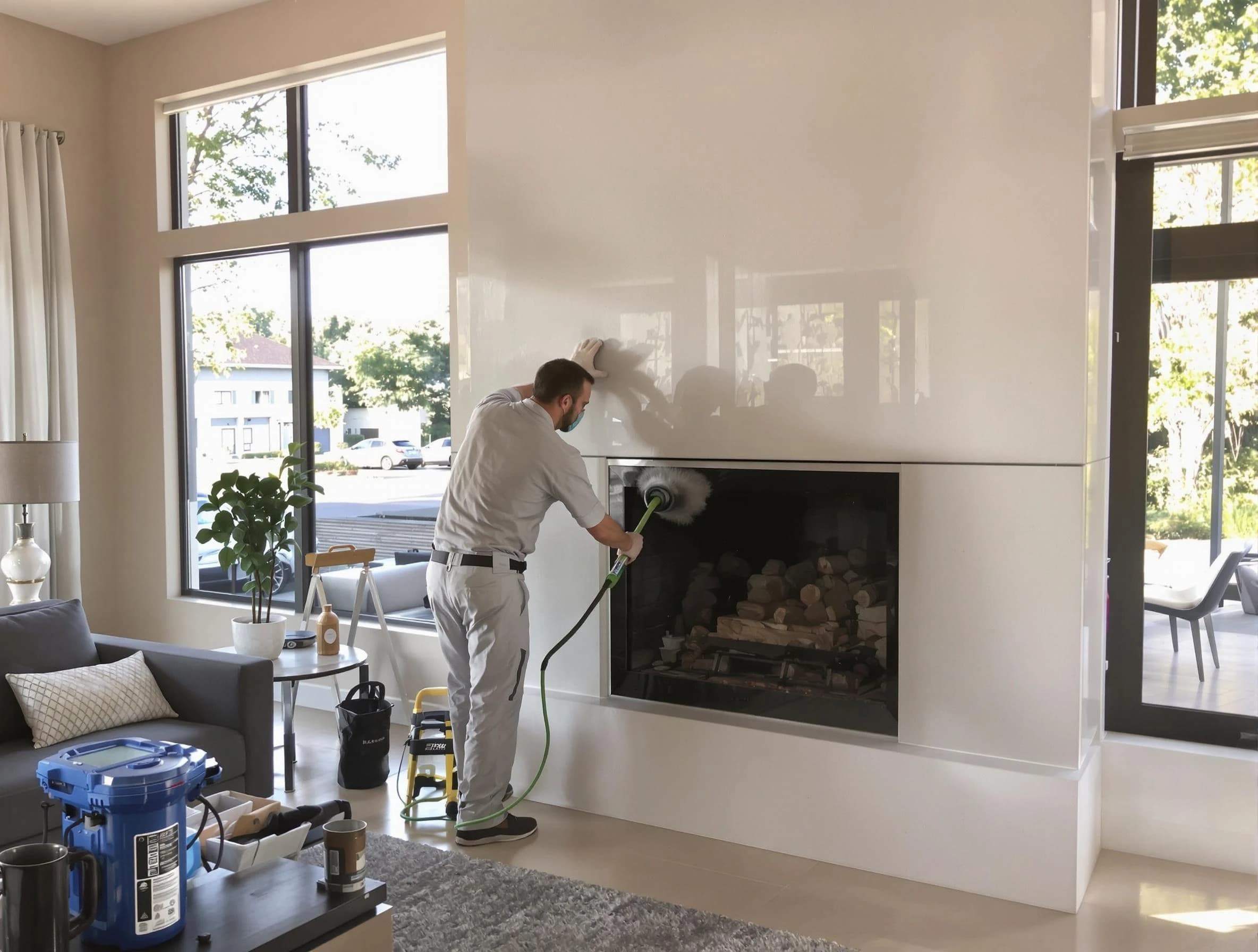 Highland Lakes Chimney Sweep performing thorough soot removal in Highland Lakes, AL