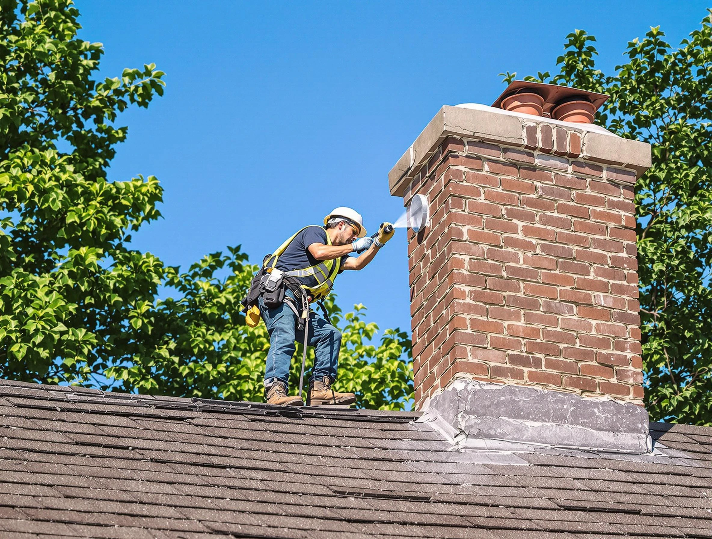 Highland Lakes Chimney Sweep performing an inspection with advanced tools in Highland Lakes, AL
